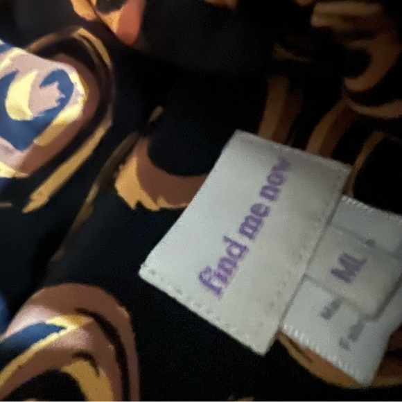 Free People Black and Gold Patterned Jacket Size M/L - Picture 9 of 12